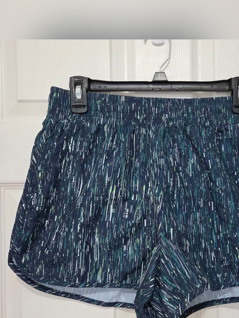 Athletic Works Women's Blue Multi All Over Print Running Shorts Size Small - Picture 4 of 14